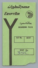 Egyptair Boarding Pass Airline