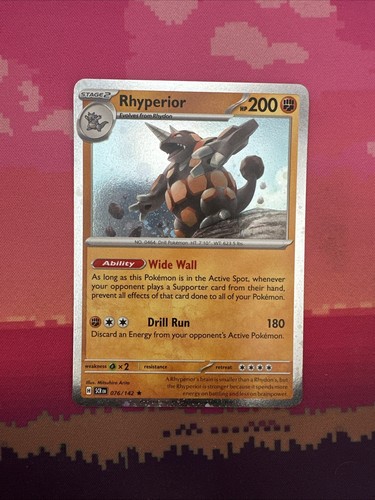 Pokemon card rhyperior journey - card,