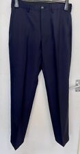 Marks And Spencer M&S Regular Fit Suit Trousers With Active Waist W30 L 31” Navy