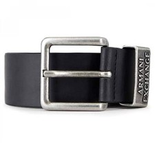 Armani Exchange Black Leather