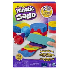 Kinetic Sand Rainbow Colour Mix Set & Accessories With 3 Colours - Spin Master