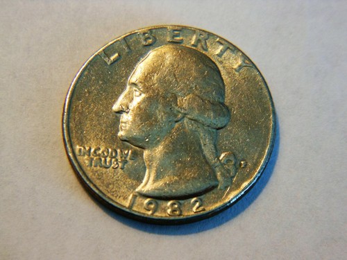 1982 washington quarter - vf,