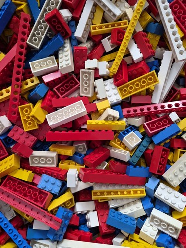 Assorted lego bricks - bricks., red