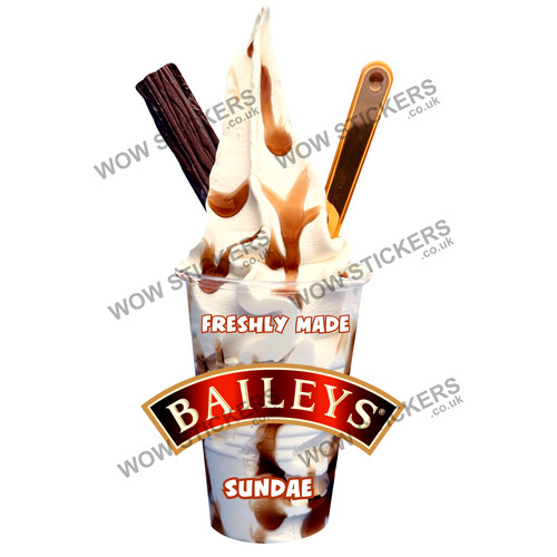 Baileys ice cream sundae - baileys,