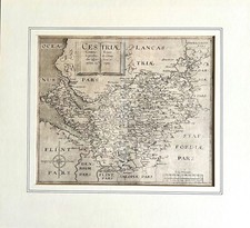 Christopher Saxton 1577 Map of