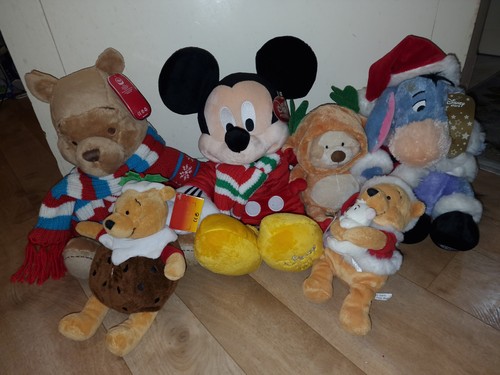 Disney christmas job lot plush - disney,