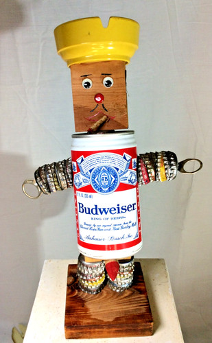 Vtg budweiser beer can folf - vtg,