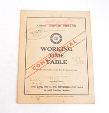 Railway Working Timetable CIE