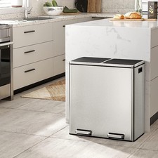 NEW Dual Rubbish Bin,30L/60L