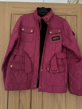 Barbour jacket pink size