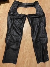 Real Leather Chaps Jeans Biker