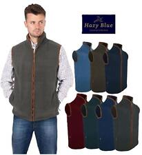 Hazy Blue Bentley Mens Gilet Bodywarmer Full Zip Fleece Waistcoat Shooting UK