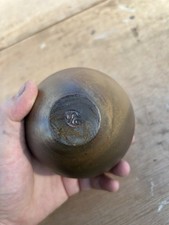 Small Round Vintage Mid Centrry Vase With Makers Mark