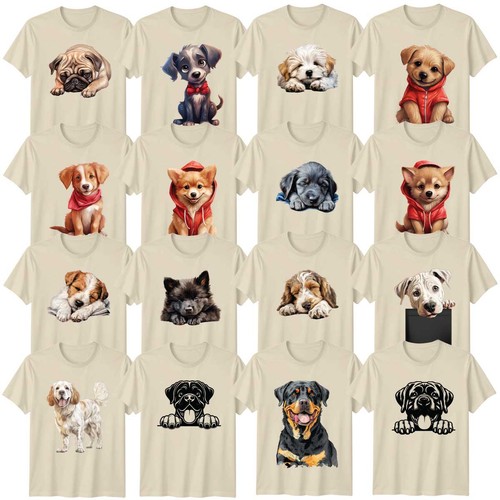 Dog adult shirt puppies - adult, t-shirt