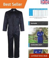 Navy Blue Men's Work Overalls