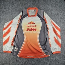 Red Bull KTM Jersey Mens XL Orange Grey Motocross MX1 Racing Top