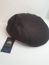 Failsworth Men's Flat Cap . Size 7 3/8  60cms Brown Wool Mix .