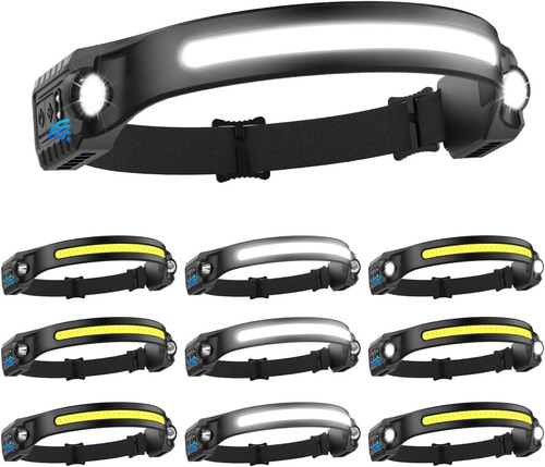 Headlamp rechargeable 10pack - rechargeable,
