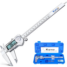 Digital Caliper LCD Screen Vernier Measuring Tool In/mm Convert 200Mm/8'' IP54