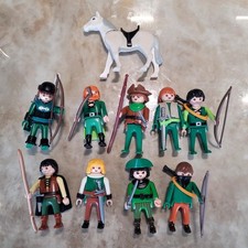 Vintage Playmobil Castle Knights Robin Hood Merry Men Horse Bundle Army M