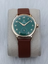 Vintage Omega Bumper Automatic 14k Gold Filled Cal 342 Green Dial Men's Watch