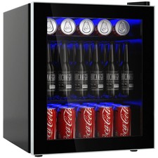 46L Black Single-Door Fridge