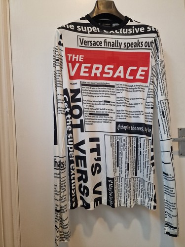 Versace tabloid print long - versace,