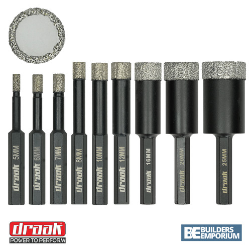 Dry diamond hole saw drill - diamond,