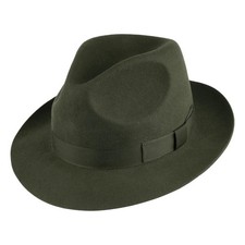 Denton Hats Goodwood Wool Felt Fedora Hat - Sage