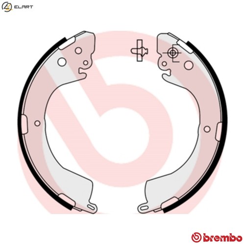 Brake shoe set 514 - s,