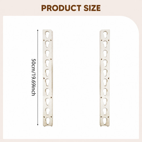 Nylon keyhole track for