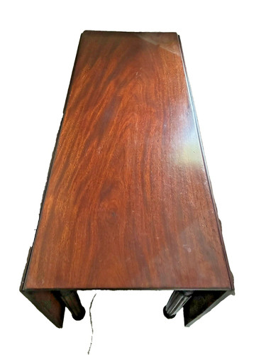 Antique drop leaf table walnut - drop,