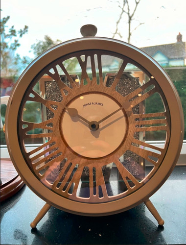 Greige mantel clock - greige,