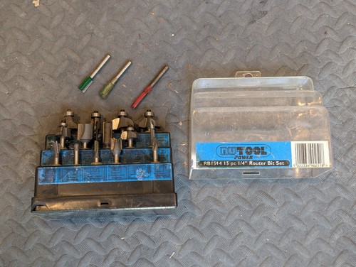 Nutool router bit set - set, 15