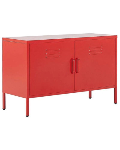 Beliani uria red metal storage - beliani,