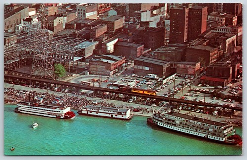 Postcard wharf scene along - postcard, the