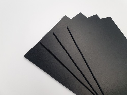 3mm thick sheets black matt - thick,