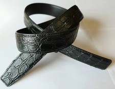 Black Stone pattern Leather Belt For ferragamo buckle 35mm width 115cm length