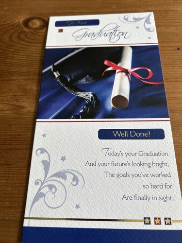 Graduation card tall - card,