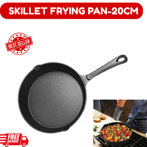 Cast iron skillet pre seasoned - cast,