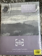 Argos Grey Watercolour Stripe