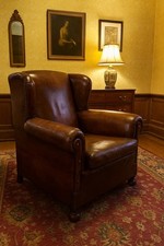 vintage worn large decorative Armchair 