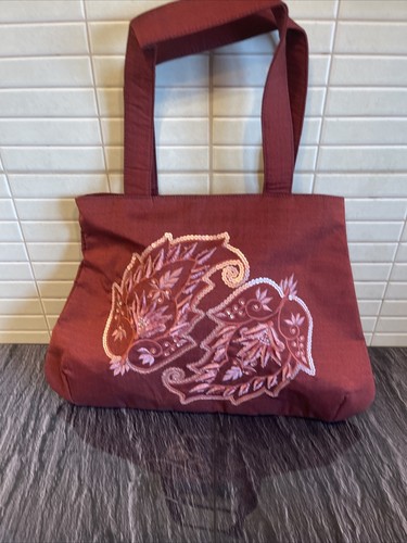 Tote bag handmade leaf - bag,