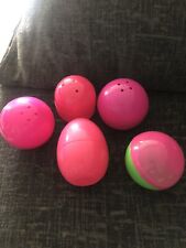 5 x Pink Plastic Easter Hunt Eggs Fillable Egg Hunt Decoration Hollow