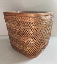 Vintage Wicker Waste Paper Bin
