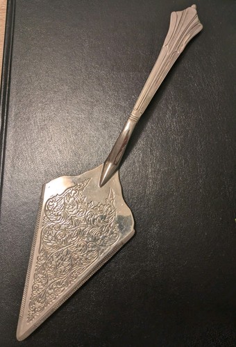 Vintage silver plated cake - vintage,