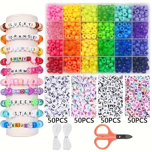 Pony beads bracelet making kit - pony,