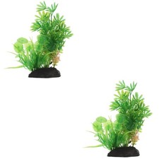  2 Pieces Fish Tank Artificial Plants Aquarium Decoration Background