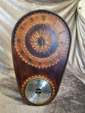 Handmade Leather Wall Clock /