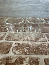 2 X Bodum PAVINA Double Walled Thermo Glasses 0.08L 2.5 oz Hot Or Cold, Espresso